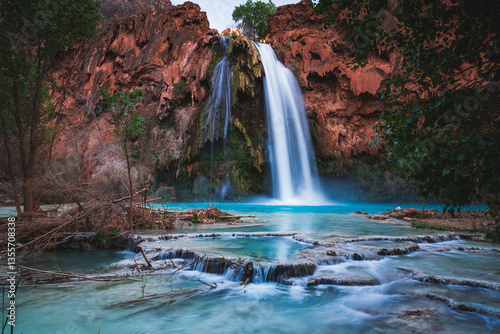 Waterfalls on the Havasupai Reservation in the Grand Canyon!