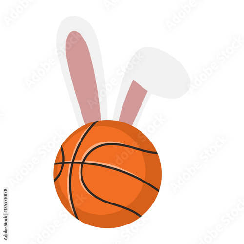 Basketball with bunny ears