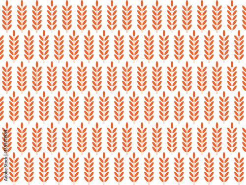 wheat grain vector pattern design 
