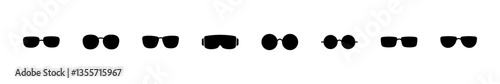 Glasses icon set. Glasses vector icon