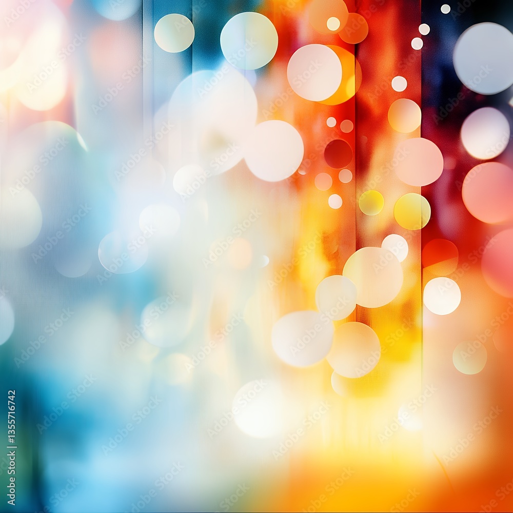 Abstract Colorful Bokeh Background with Bright Circles and Soft Glow Abstract Colorful Bokeh Background with Bright Circles and Soft Glow
