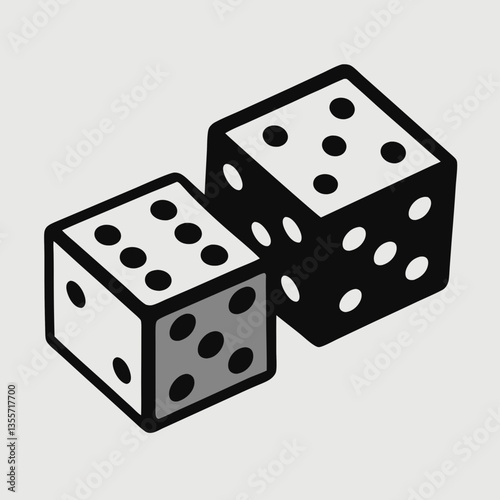 dice on white