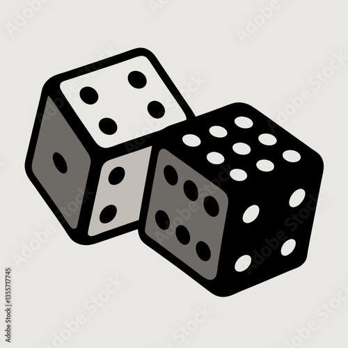 two white dice