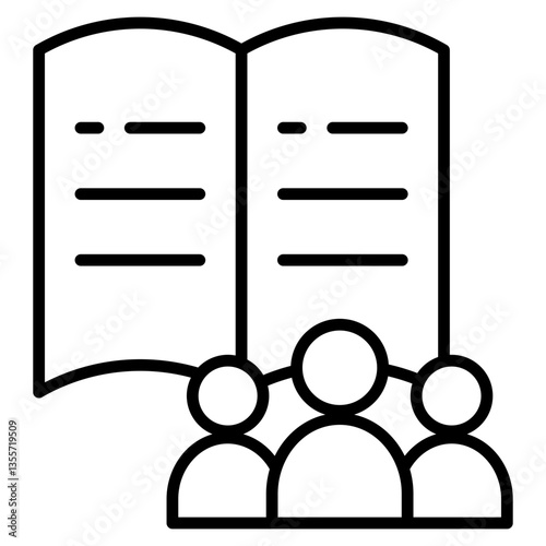 Handbook  Icon Element For Design