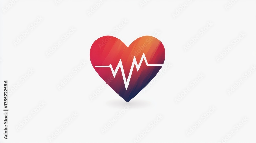 A clean, simple icon of a heart with a pulse line running through it, symbolizing cardiac health and monitoring, only on a transparent white PNG A clean, simple icon of a heart with a pulse line running through it, symbolizing cardiac health and monitoring, only on a transparent white PNG