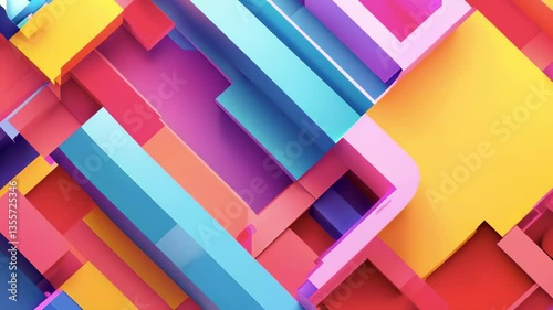 Modern Colorful Geometry Animation