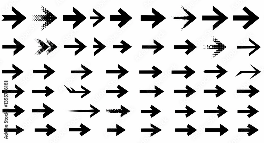 Fototapeta premium Dynamic Arrow Variations