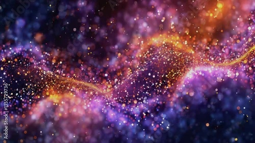 Abstract Background with Particle Effect
