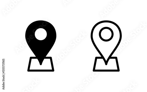 Address icon vector illustration. home location sign and symbol. pinpoint