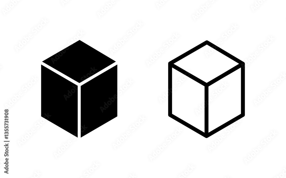 Box icon vector illustration. box sign and symbol, parcel, package Box icon vector illustration. box sign and symbol, parcel, package