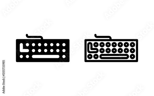 Keyboard icon vector illustration. keyboard sign and symbol