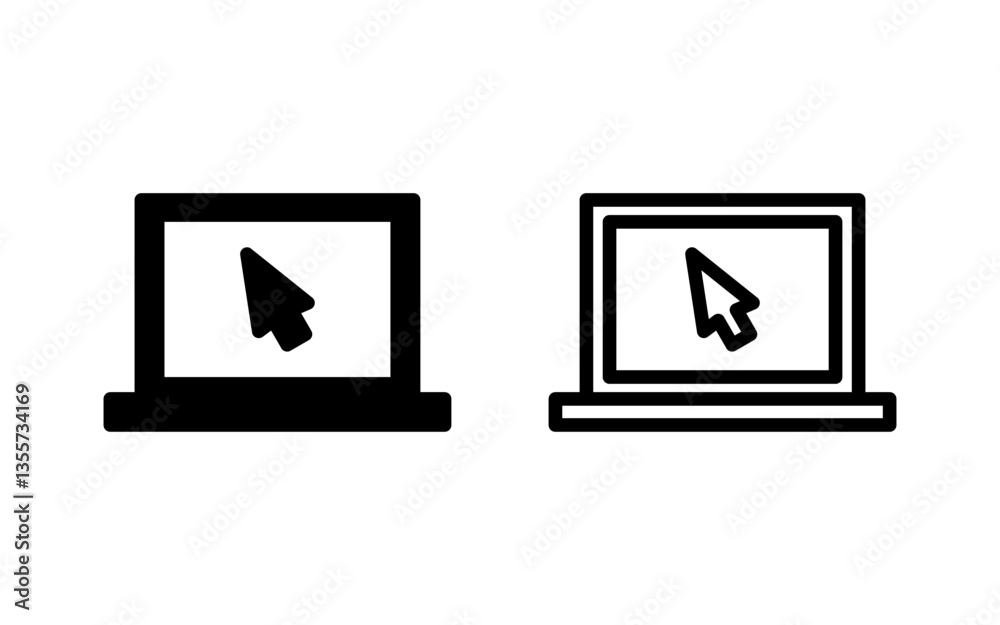 Laptop icon vector illustration. computer sign and symbol Laptop icon vector illustration. computer sign and symbol