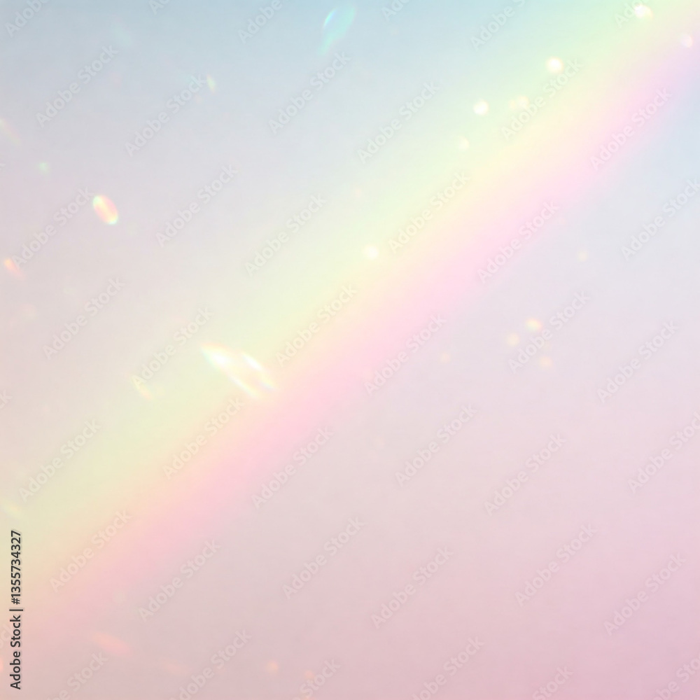 Subtle rainbow light leaks overlay with soft color shifts Subtle rainbow light leaks overlay with soft color shifts