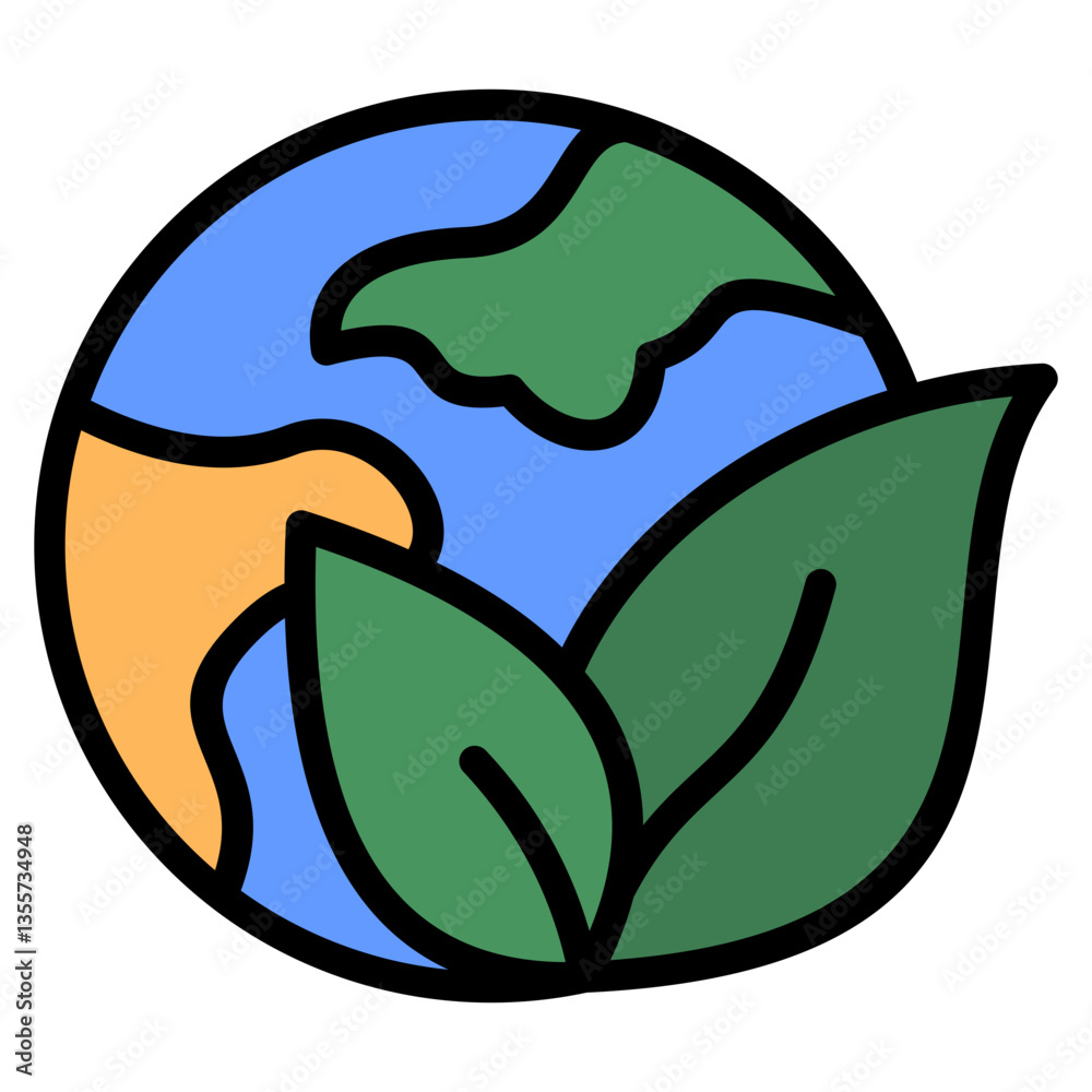 Fototapeta premium Sustainability Icon Element For Design