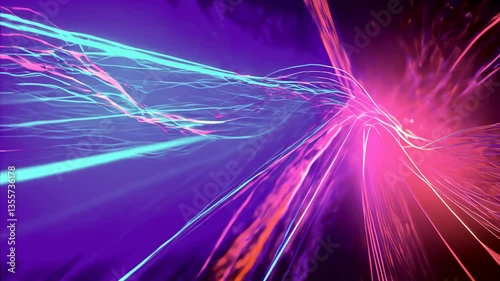 Background Dynamic Moving Light Lines