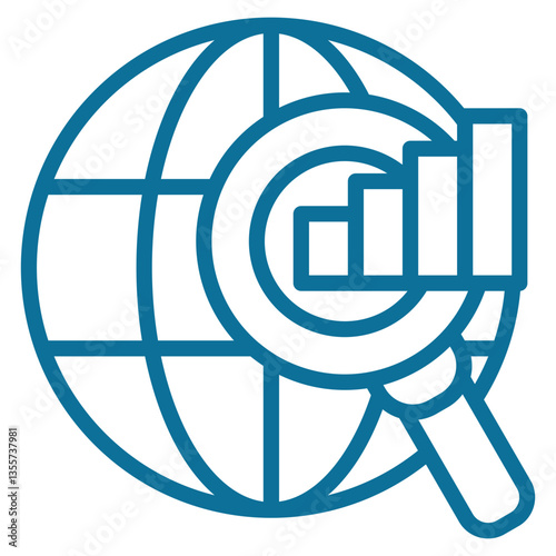 Global Insight Icon Element For Design