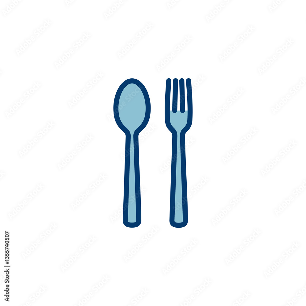 Fork, Spoon, and Knife isolated on white background. Restaurant icon. food icon. Eat. Cutlery icon. Fork, Spoon, and Knife isolated on white background. Restaurant icon. food icon. Eat. Cutlery icon.
