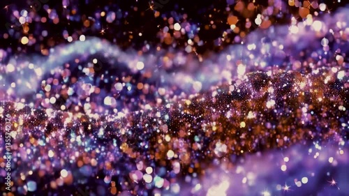 Background Smooth Moving Glittering Particles