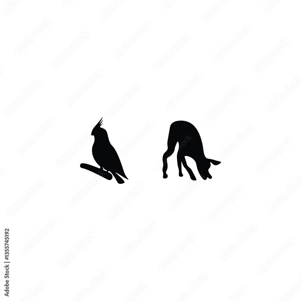 Fototapeta premium Animals silhouette 