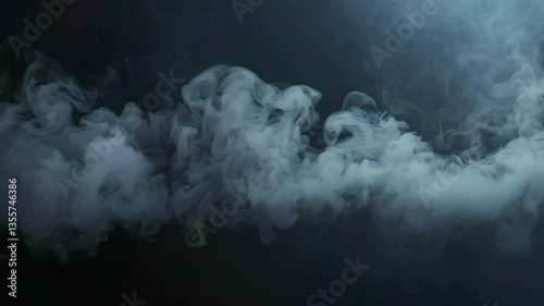 Fog and Smoke Effect on Dark Background
