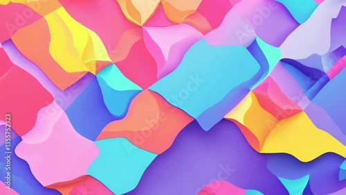 Modern Colorful Geometry Animation