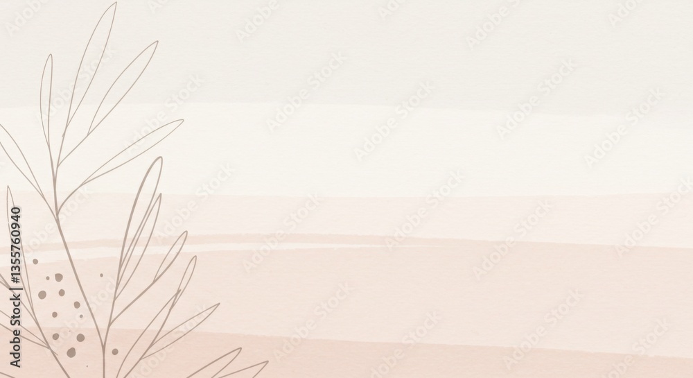 Soft Pastel Landscape with Lines Soft Pastel Landscape with Lines