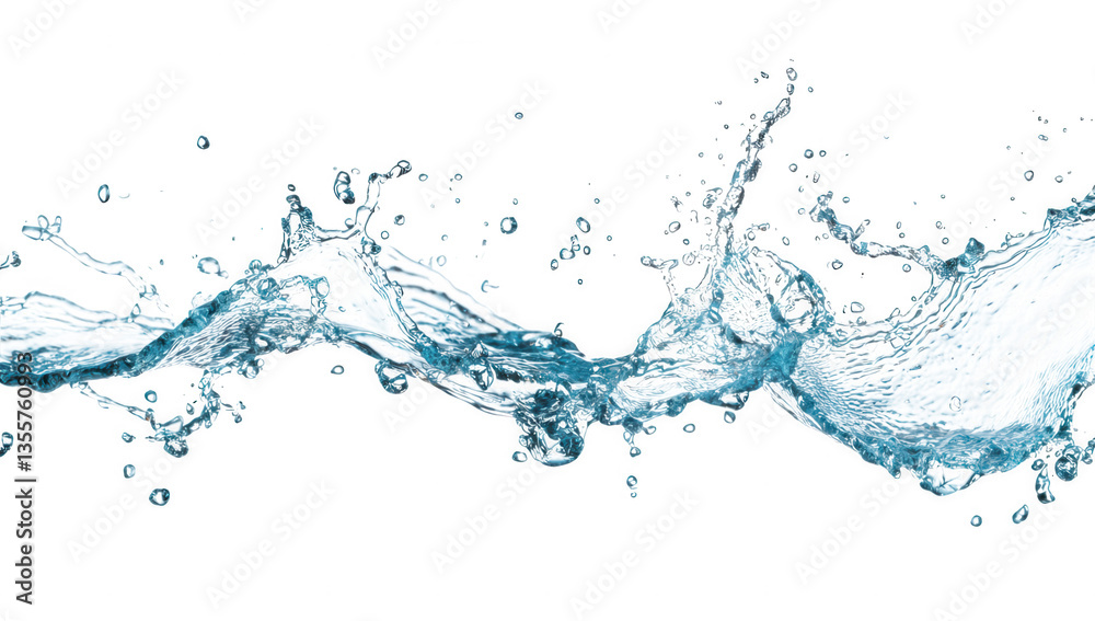 a dynamic splash of clear water showcasing the beauty and fluidity of liquid in motion against a white background. purity and freshness ideal for various design and advertising purposes a dynamic splash of clear water showcasing the beauty and fluidity of liquid in motion against a white background. purity and freshness ideal for various design and advertising purposes