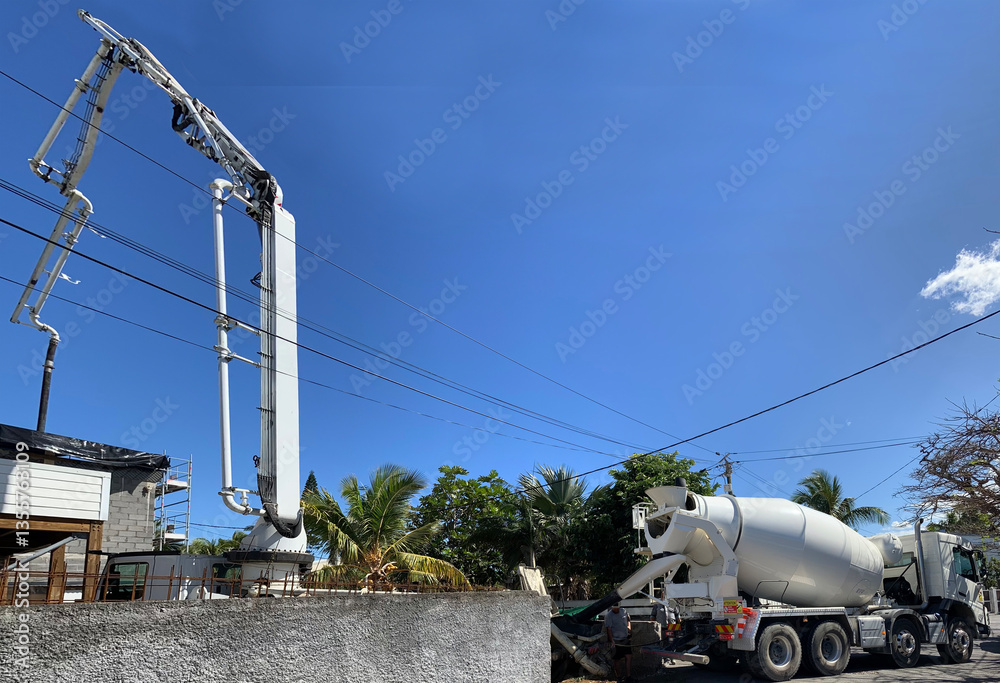 Naklejka premium Pompe à béton 