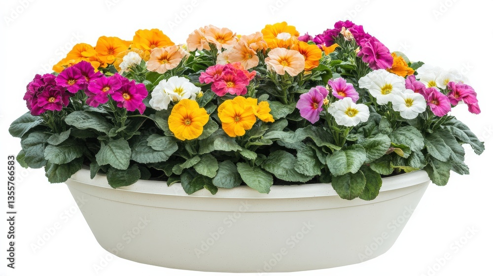 Obraz premium Colorful Flower Stand at Farmer's Market