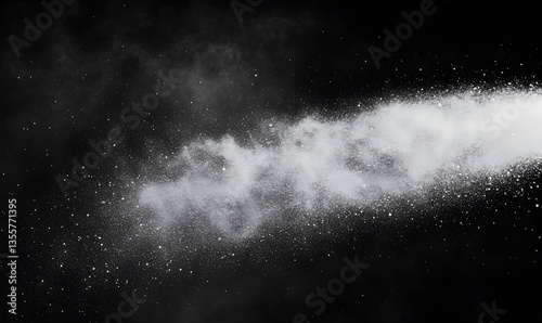 Flying powder, spray powder, droplet, smoke, dust, gas, aerogel, particles, commercial, advertising, poster, background, splash, wallpaper, background, irregular