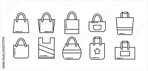 Shopping Bag Icon Set