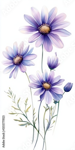 Elegant Purple Floral Design