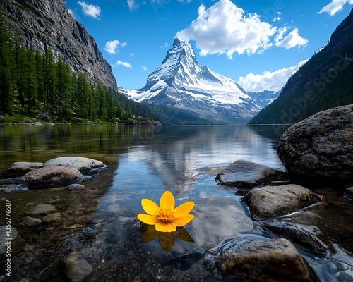 Alpine Lake, Flower, Summit