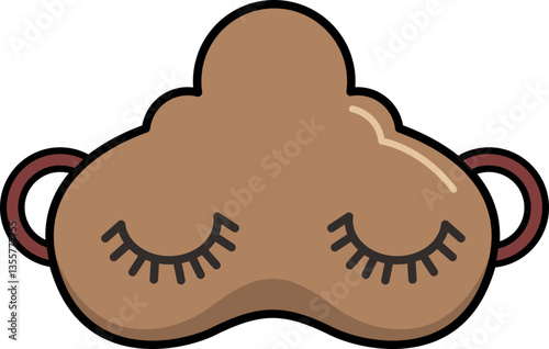 Sleeping Mask Design Element Set