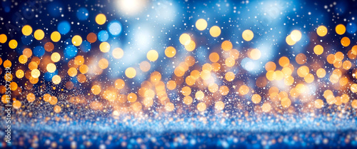 title: blue and gold glitte...