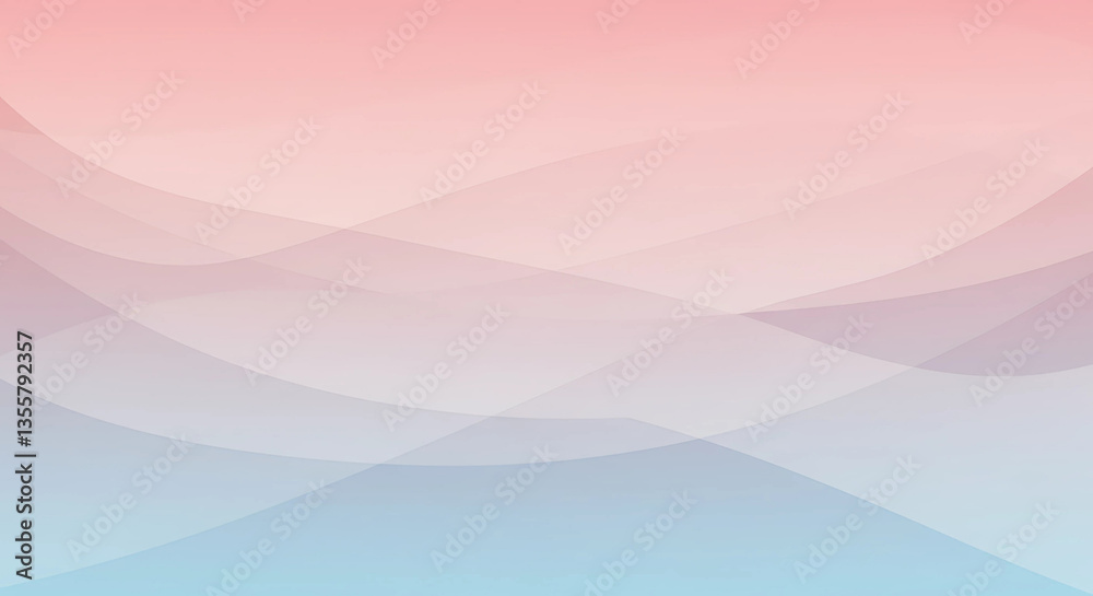 Naklejka premium Abstract background with pink and blue gradient waves
