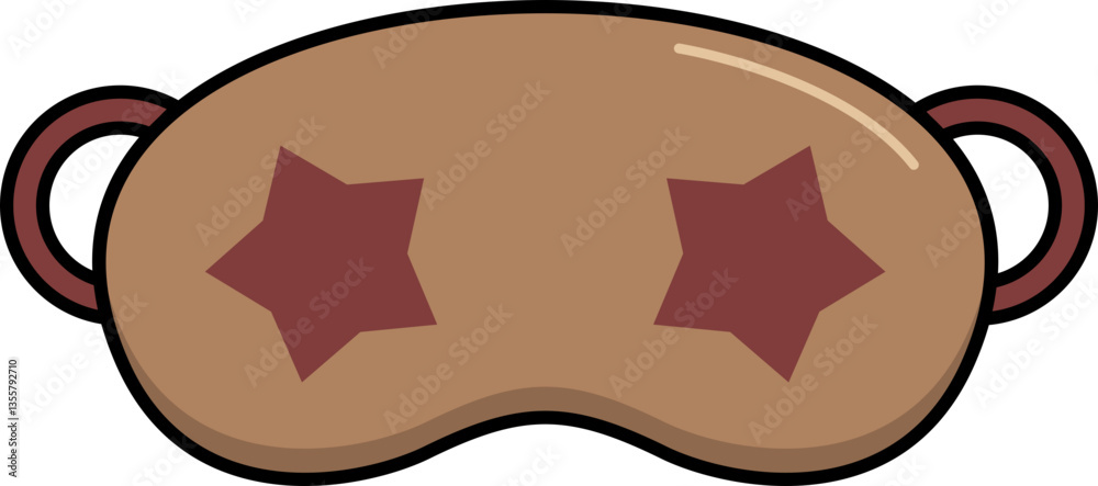 Sleeping Mask Design Element Set Sleeping Mask Design Element Set