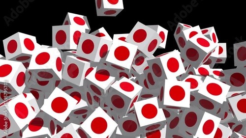 JAPAN FLAG VIDEO TRANSITION ALPHA CHANNEL TRANSPARENT BACKGROUND