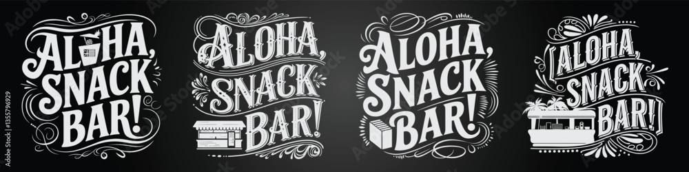 Fototapeta premium Pop Culture Meets Chalk Typography with Bold Sayings and Vibrant Designs