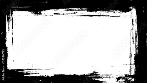 Wallpaper Mural Highly detailed grunge frame with space for your text or image. Vector illustration. Torontodigital.ca