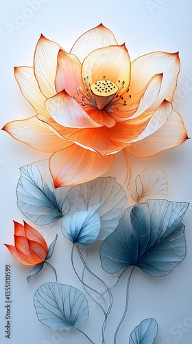 Stunning Lotus Flower Mobile Wallpaper Background