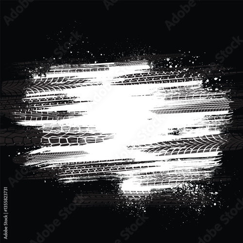 Grunge white tire wallpaper