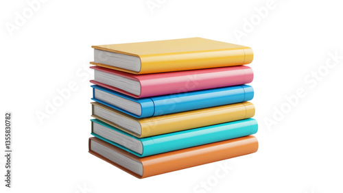Ready to turn the page? dive into a world of knowledge with these colorful books! let's get reading transparent background