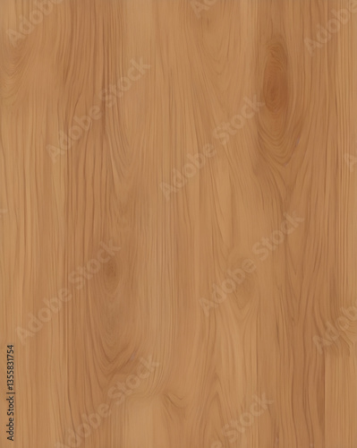 Polished Oak Wood Grain Texture with Natural Patterns and Warm Tones
