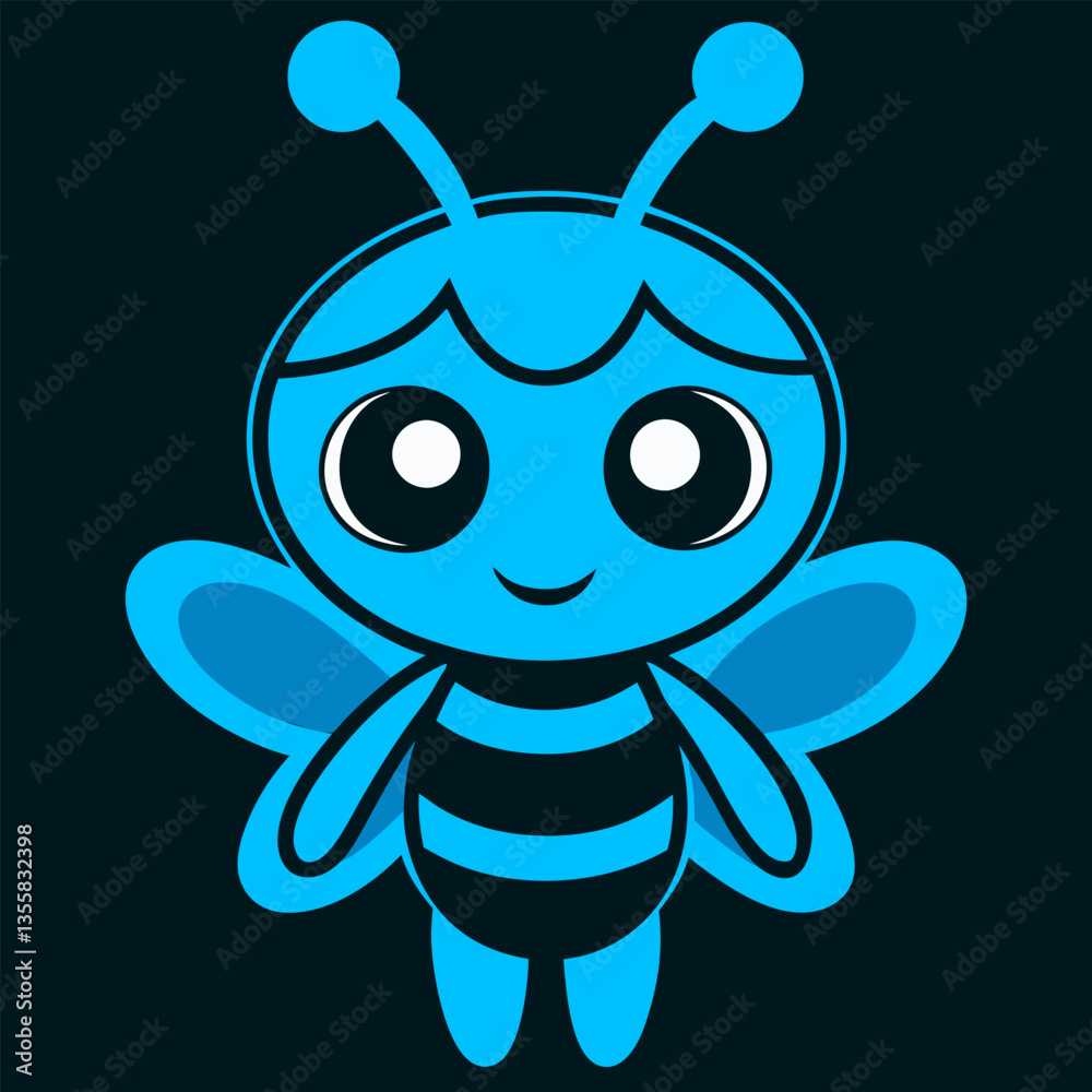 A cute cartoon insect character featuring a bee, butterfly, caterpillar, and other bugs, with a smile and fun vibe, set in nature, showcasing love and happiness in a funny, comic style A cute cartoon insect character featuring a bee, butterfly, caterpillar, and other bugs, with a smile and fun vibe, set in nature, showcasing love and happiness in a funny, comic style