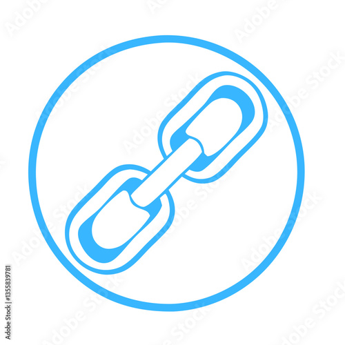 Link Icon in Blue Color