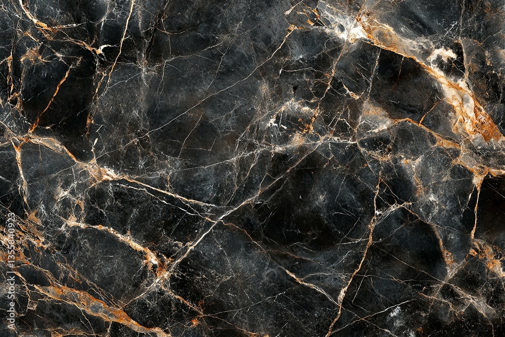 A detailed close up view of black marble surface texture A detailed close up view of black marble surface texture