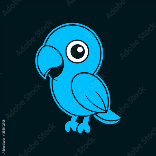 blue bird cartoon