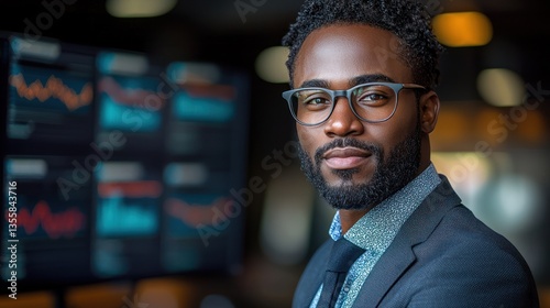 Businessman, modern, professional, focused