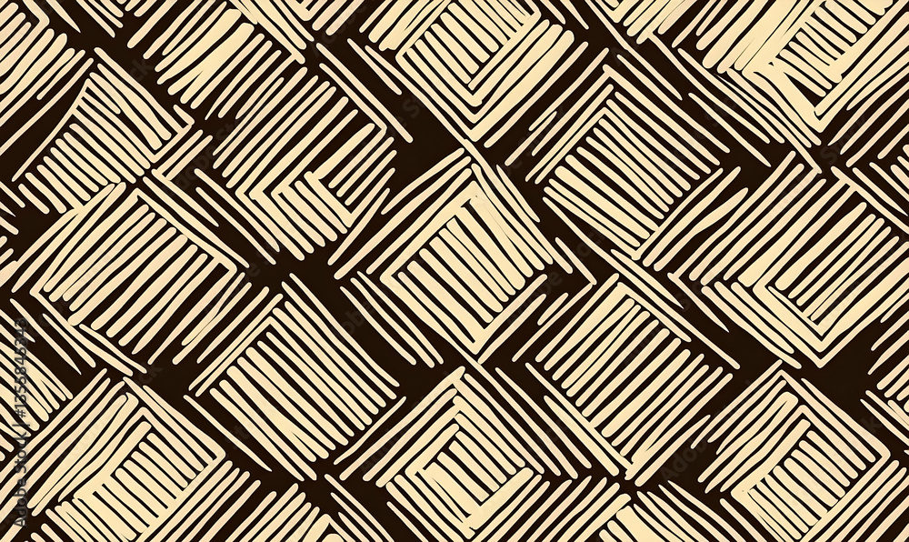 Abstract pattern of interwoven lines creating a textured design, suitable for backgrounds or textiles Abstract pattern of interwoven lines creating a textured design, suitable for backgrounds or textiles